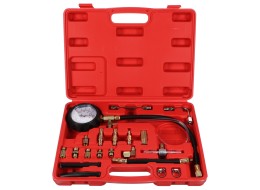 Nyomásvizsgáló készlet benzines motorokhoz MECHANIC ENGINE TESTER 20, 0-10 bar, 20 részes