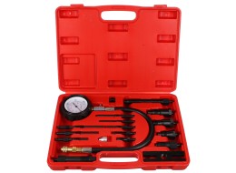Dízelmotorok kompressziójának tesztelő készlet MECHANIC ENGINE TESTER 19, 0-70 bar, 19 db