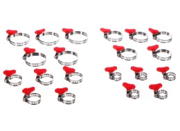 Tömlőbilincs pillangófejjel MECHANIC CONNECT SET 20, 10-44mm, 20 db