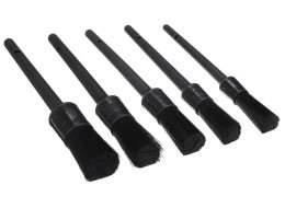 Kemény precíziós ecsetkészlet autó tisztításához CAR DETAILING BRUSH 5 HARD, 5 db