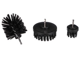 Fúróhoz való autótisztító kefe készlet CAR DETAILING DRILL BRUSH 3 HARD, 3 db