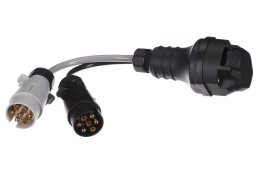 Vontatóaljzat kábelátalakító TRAILER CABLE 5, 13-ról 7 tűs N+S-re, 35 cm