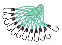 CARGO CORD SET 1 fémkampós rögzítőgumi szett, 21 cm, 12 db