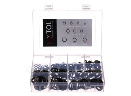 NBR és acél tömítőgyűrű készlet MECHANIC RING SET 3, M6–M24, 180 db