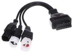 OBD-II 3-tűs/4-tűs/6-tűs adapter Yamaha és Honda motorkerékpárokhoz MECHANIC CABLE 22