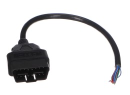 OBD-II hosszabbítókábel dugóval, 16 tűs, 30 cm-es kábelekkel, MECHANIC CABLE 28