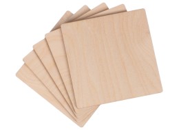 Fa lapok CREATIVE WOOD SET 5, 10 x 10 cm