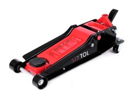 Nagy teherbírású alacsony profilú görgős hidraulikus emelő, pedállal SX JACK PEDAL 4T BLACK