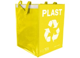 Szelektív hulladékgyűjtő zsák SORT EASY PLASTIC, 30x30x40cm, 36l