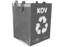 Szelektív hulladékzsák SORT EASY METAL, 30x30x40cm, 36l