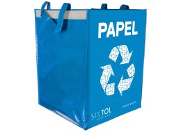 Szelektív hulladékgyűjtő táska SORT EASY PAPEL ES, 30x30x40cm, 36l