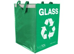 Szelektív hulladékgyűjtő táska SORT EASY GLASS EN, 30x30x40cm, 36l