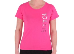 Női póló T-SHIRT, rózsaszín, méret S, 100% pamut