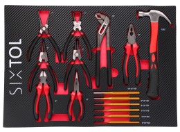 Szerszámos modul műhelykocsihoz MECHANIC TOOL TRAY 4, 15 db