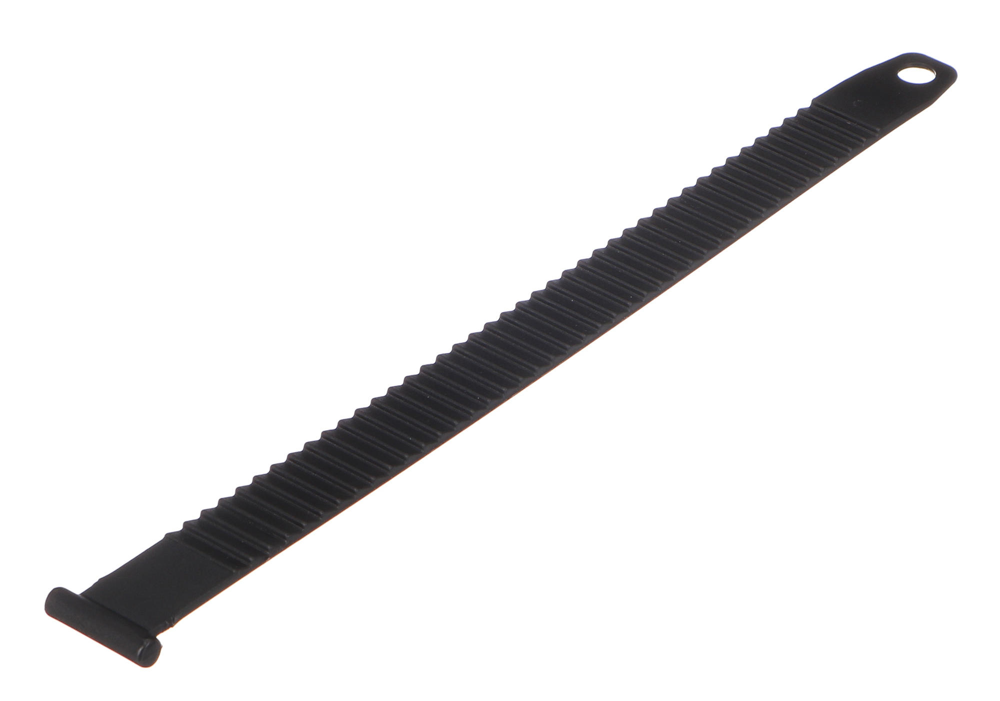 Rögzítő szíj vonóhorogra szerelhető kerékpárszállítóhoz, hossz 27 cm, fekete - pótalkatrész