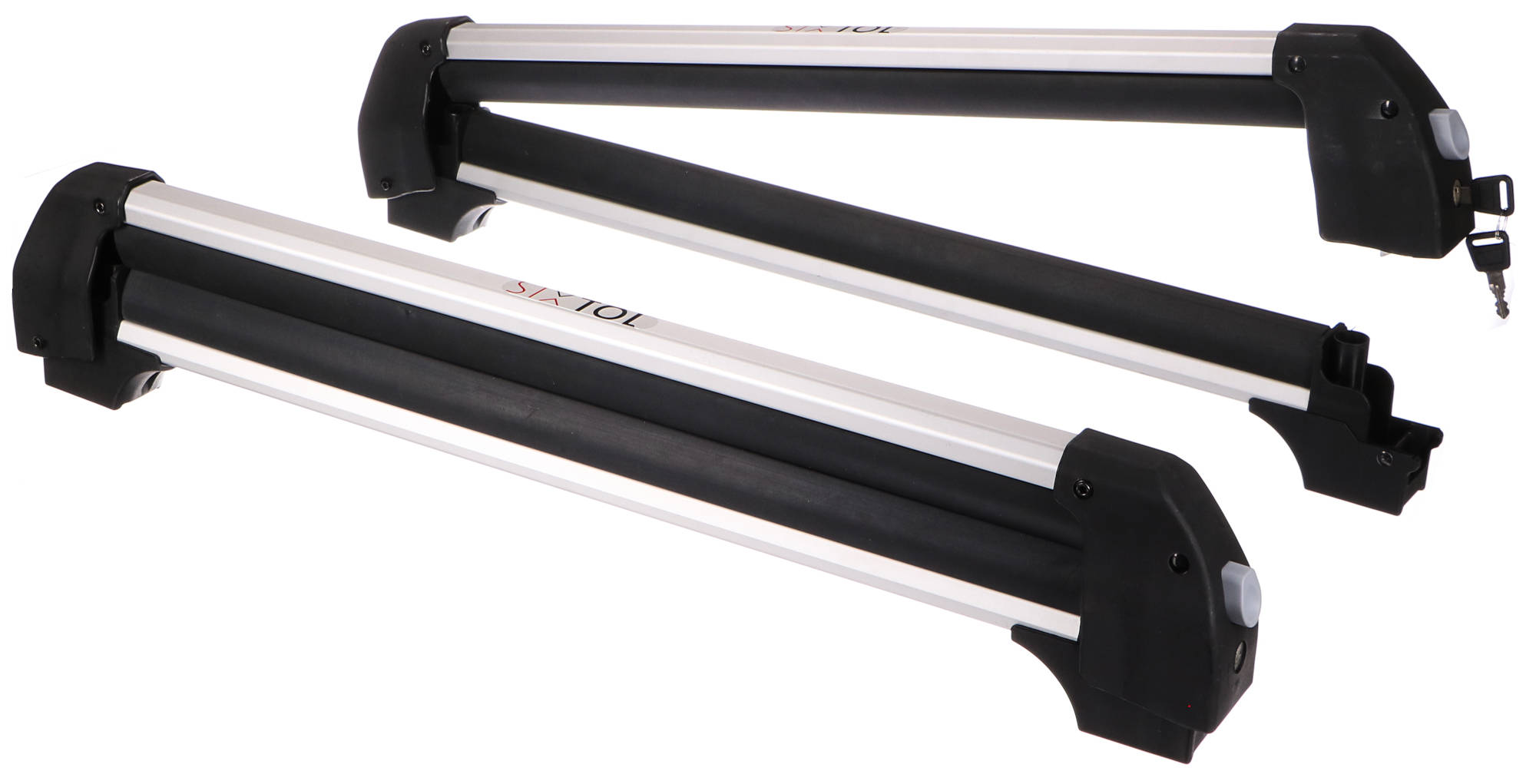 Tetőre szerelhető sí-, snowboard- és wakeboard-tartó zárral ROOF SKI, 76 cm, teherbírás 35 kg