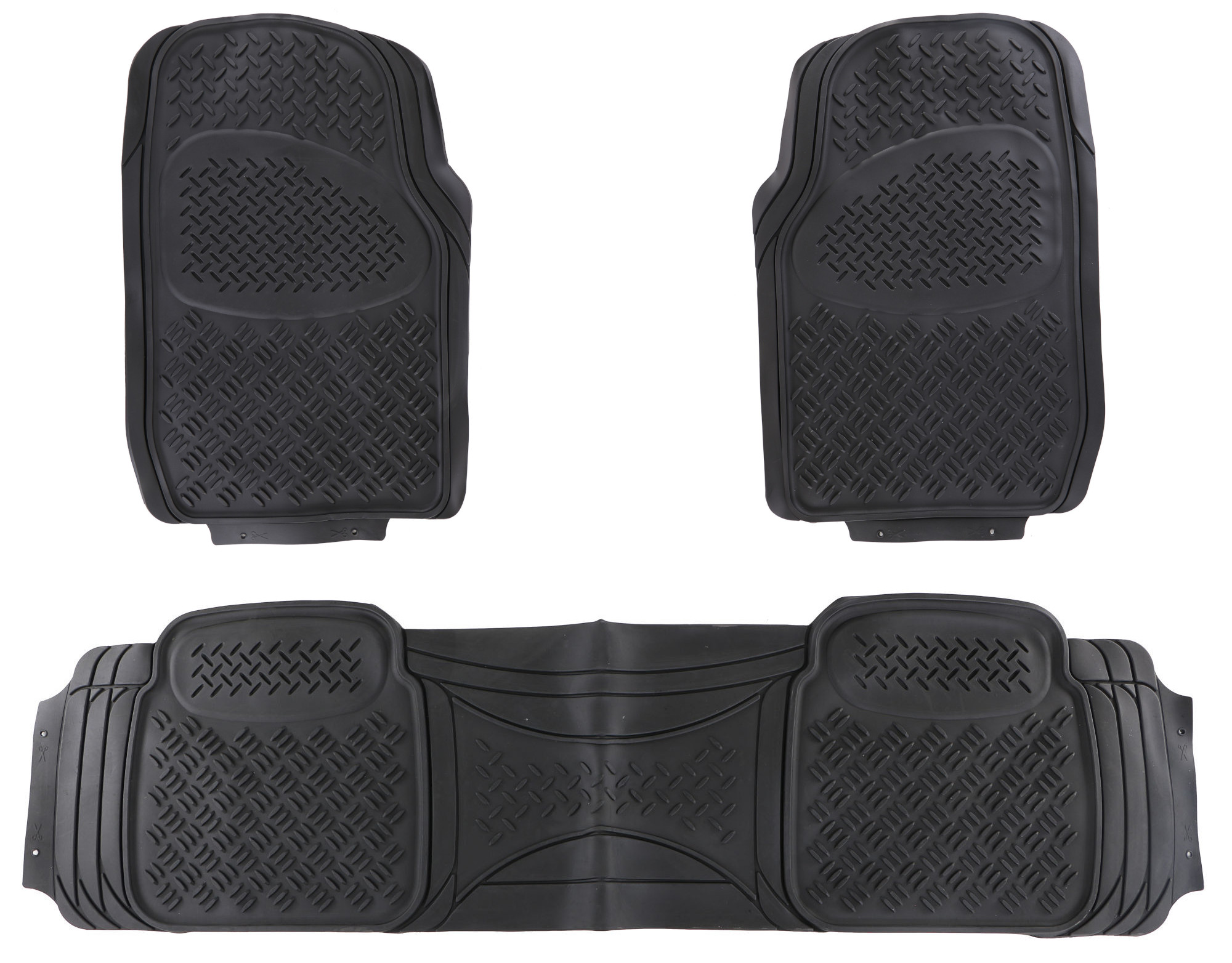 Univerzális gumiszőnyegek autóba CAR MAT UNI SET 2, készlet, 3 db