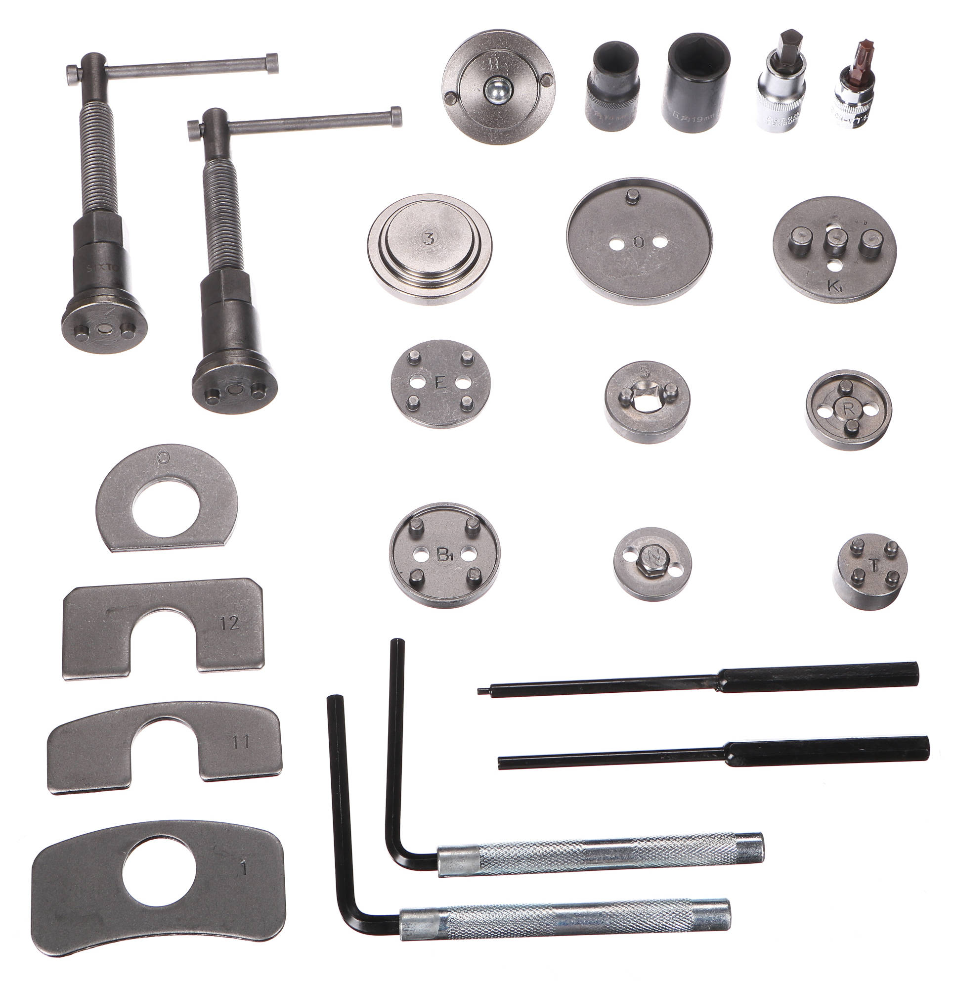 Fékdugattyú visszatoló készlet MECHANIC BRAKE SET BLACK 50, 50 részes