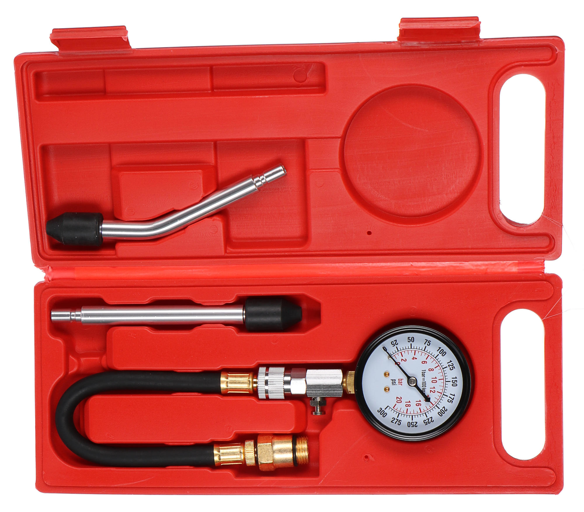 Benzines motorok kompressziójának vizsgálatára szolgáló készlet MECHANIC ENGINE TESTER 4, 0-20 bar,