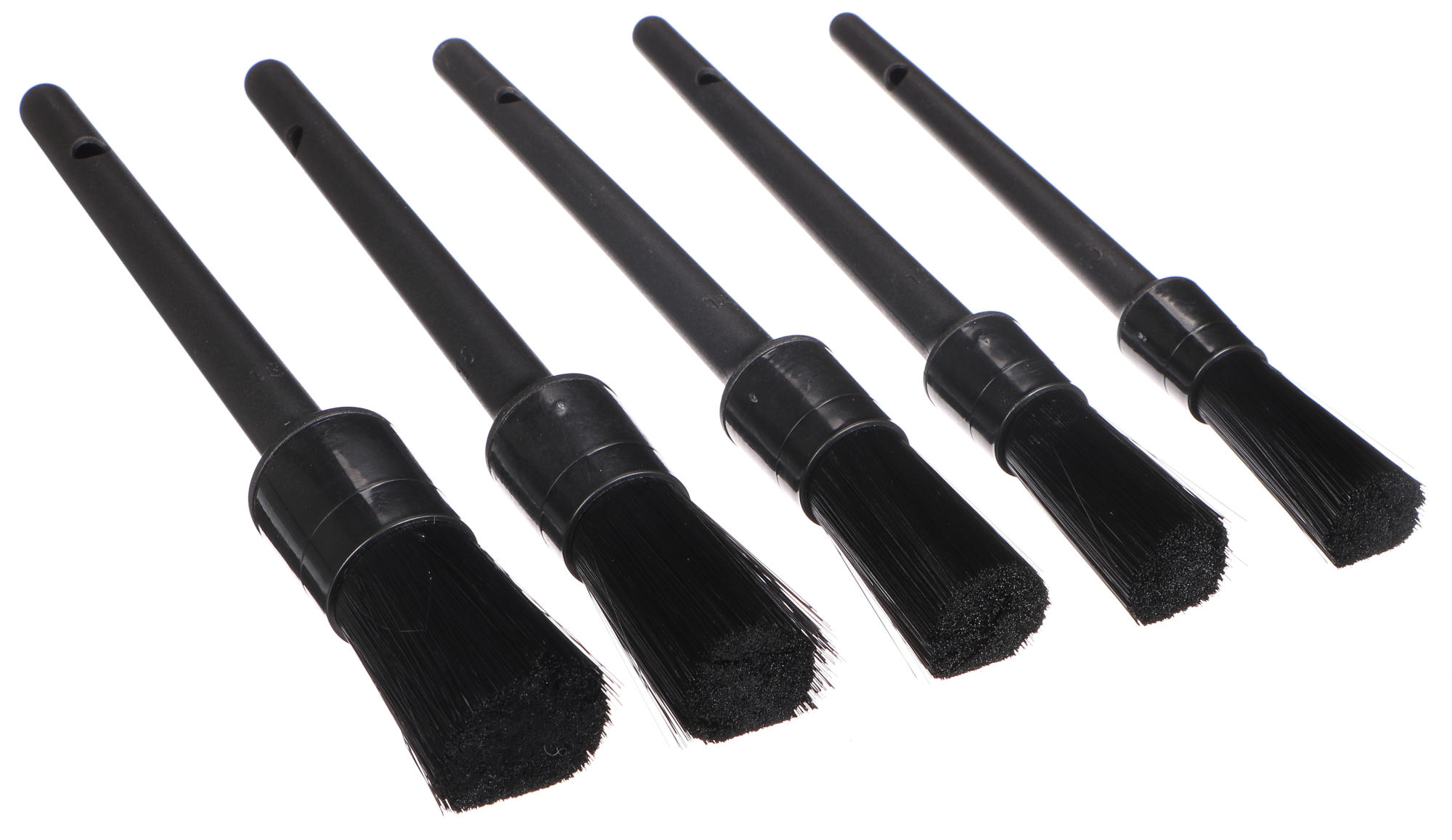 Kemény precíziós ecsetkészlet autó tisztításához CAR DETAILING BRUSH 5 HARD, 5 db