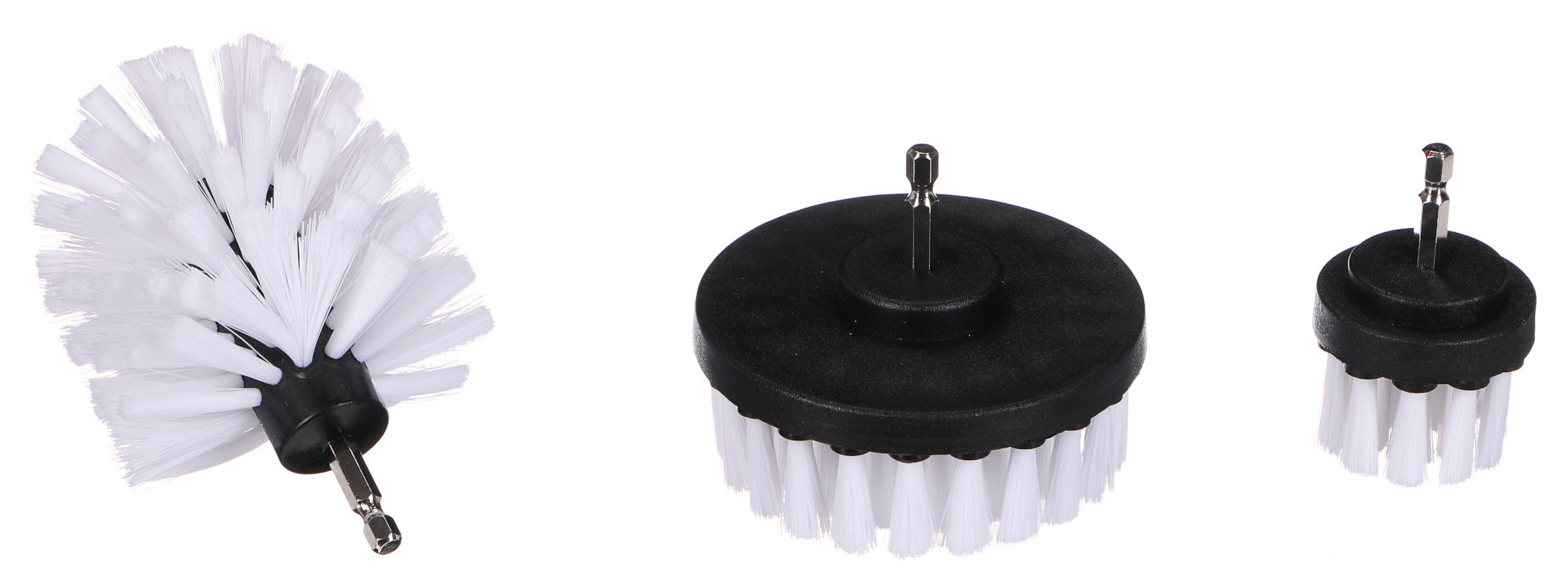 Fúrógépes kefekészlet autó tisztításához CAR DETAILING DRILL BRUSH 3 SOFT, 3 db