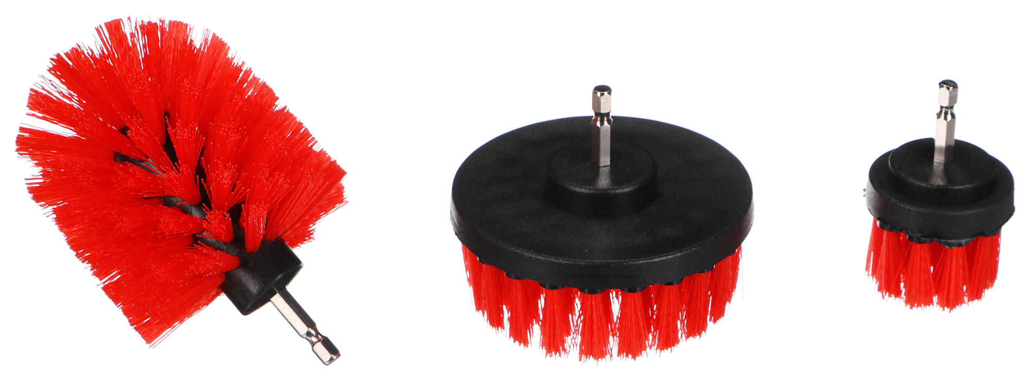 Fúróhoz való autótisztító kefe készlet CAR DETAILING DRILL BRUSH 3 MEDIUM, 3 db