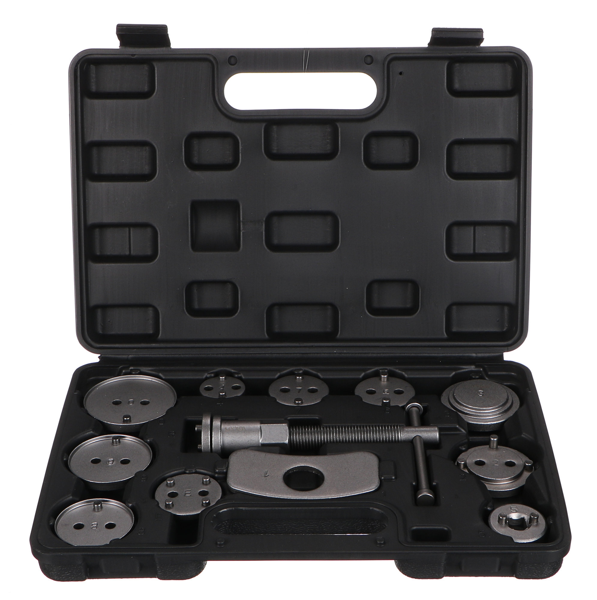 Fékmunkahenger visszanyomó készlet MECHANIC BRAKE SET BLACK 12, 12 részes