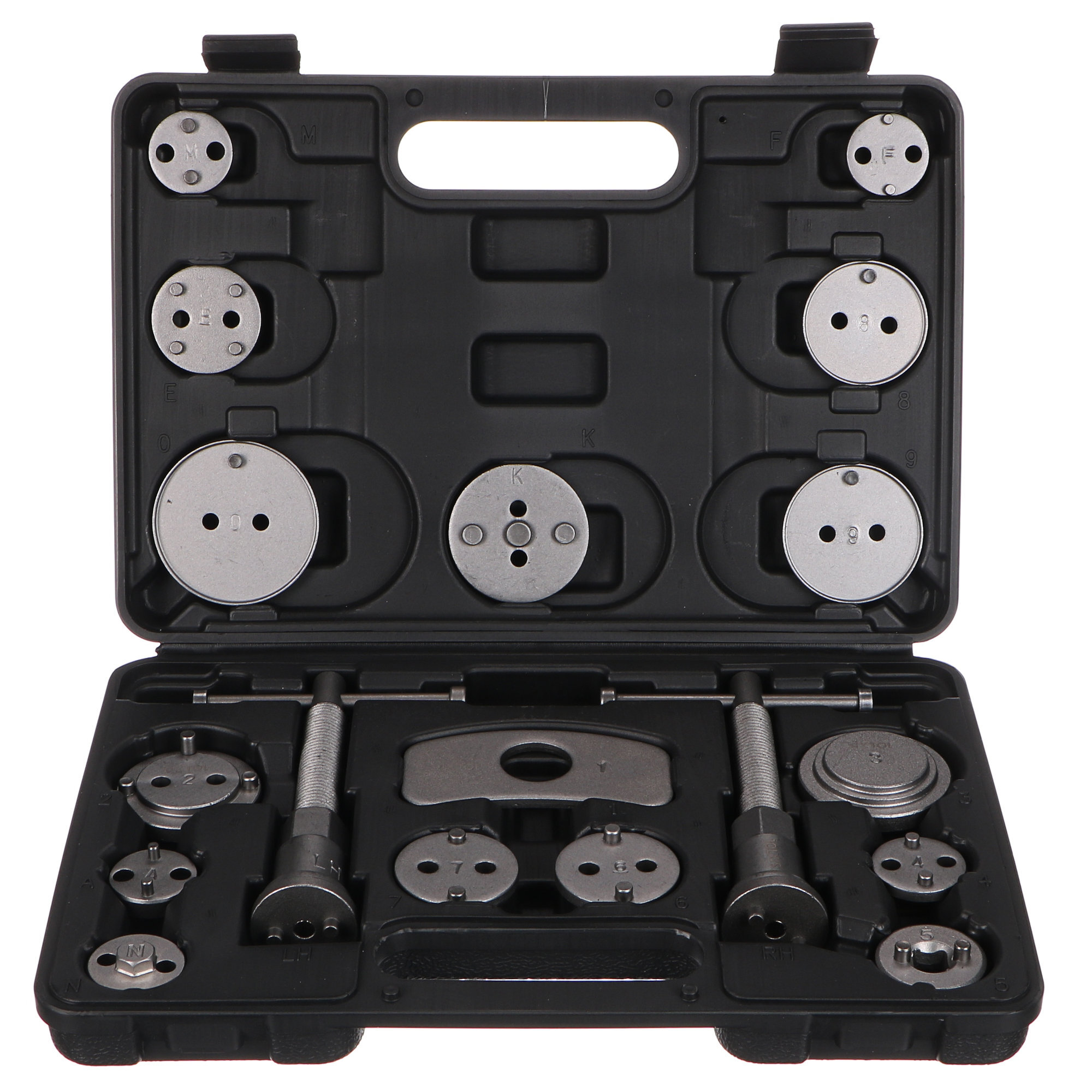 Fékmunkahenger visszanyomó készlet MECHANIC BRAKE SET BLACK 18, 18 részes
