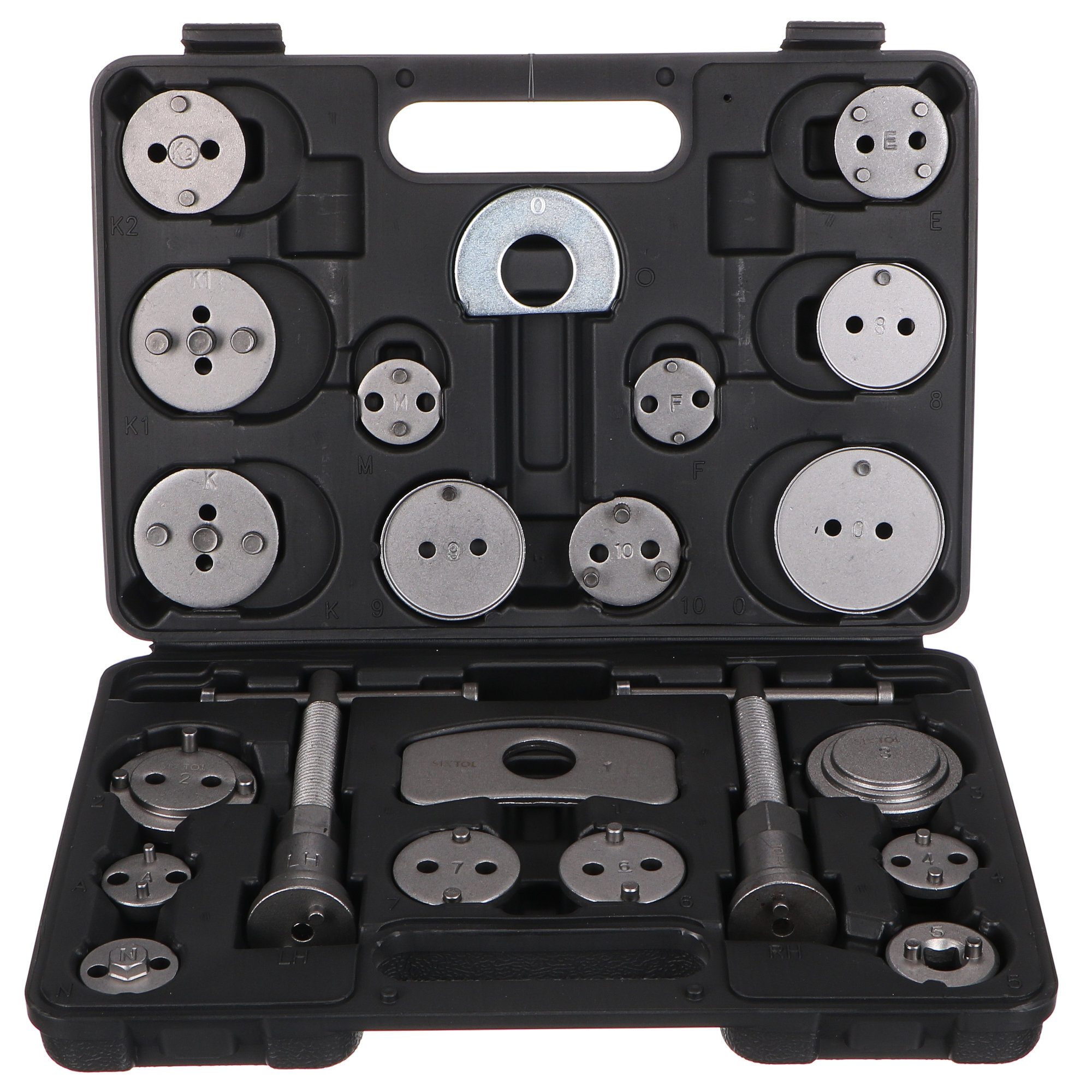 Fékmunkahenger visszanyomó készlet MECHANIC BRAKE SET BLACK 22, 22 részes