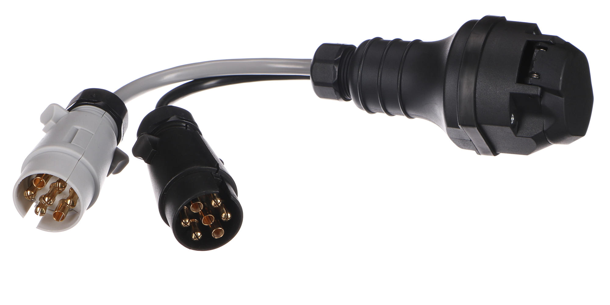 Vontatóaljzat kábelátalakító TRAILER CABLE 5, 13-ról 7 tűs N+S-re, 35 cm