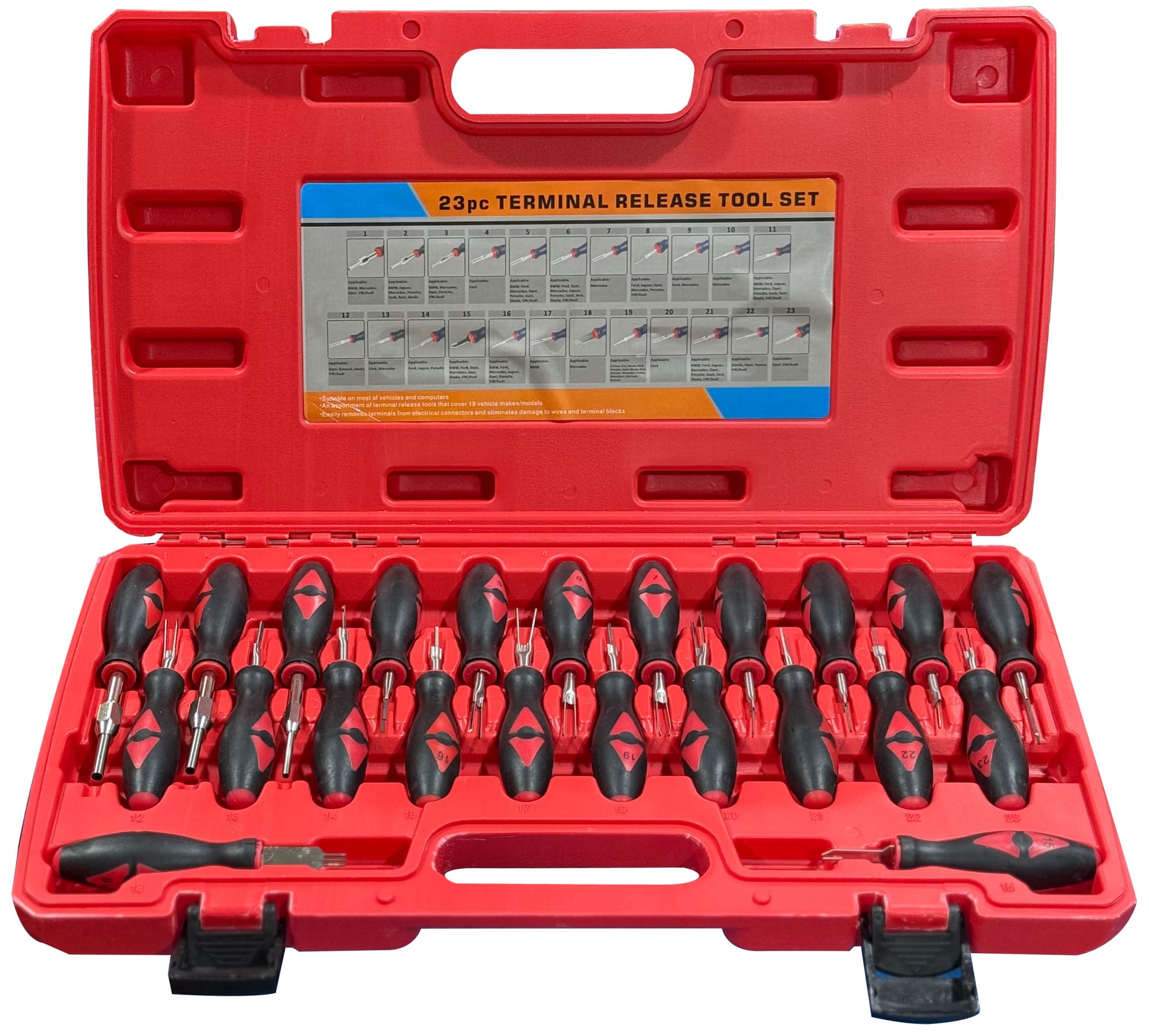 Csap- és csatlakozó kiszedő készlet MECHANIC TERMINAL PIN SET 1, 23 db