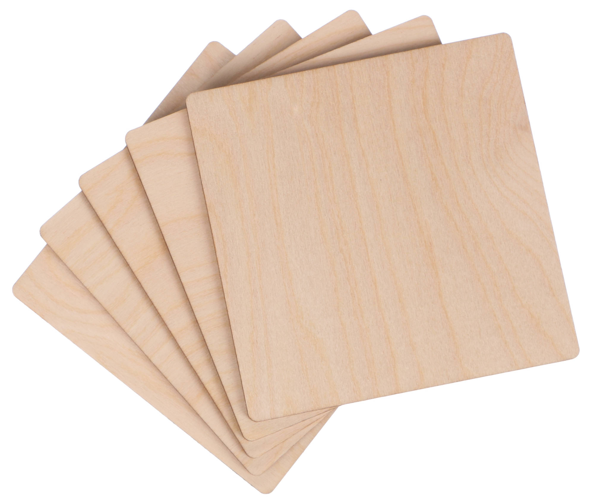Fa lapok CREATIVE WOOD SET 5, 10 x 10 cm