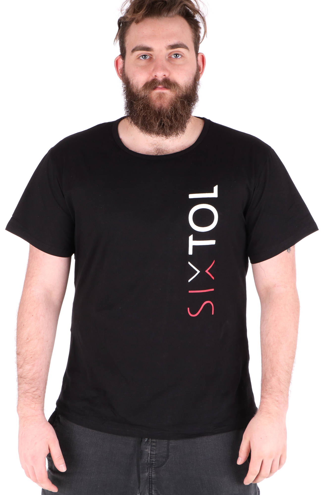 Férfi póló T-SHIRT, fekete, L méret, 100% pamut