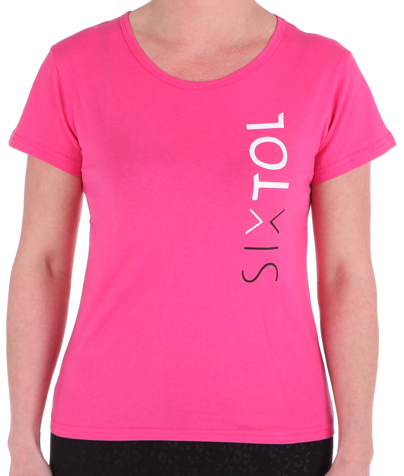 Női póló T-SHIRT, rózsaszín, méret S, 100% pamut