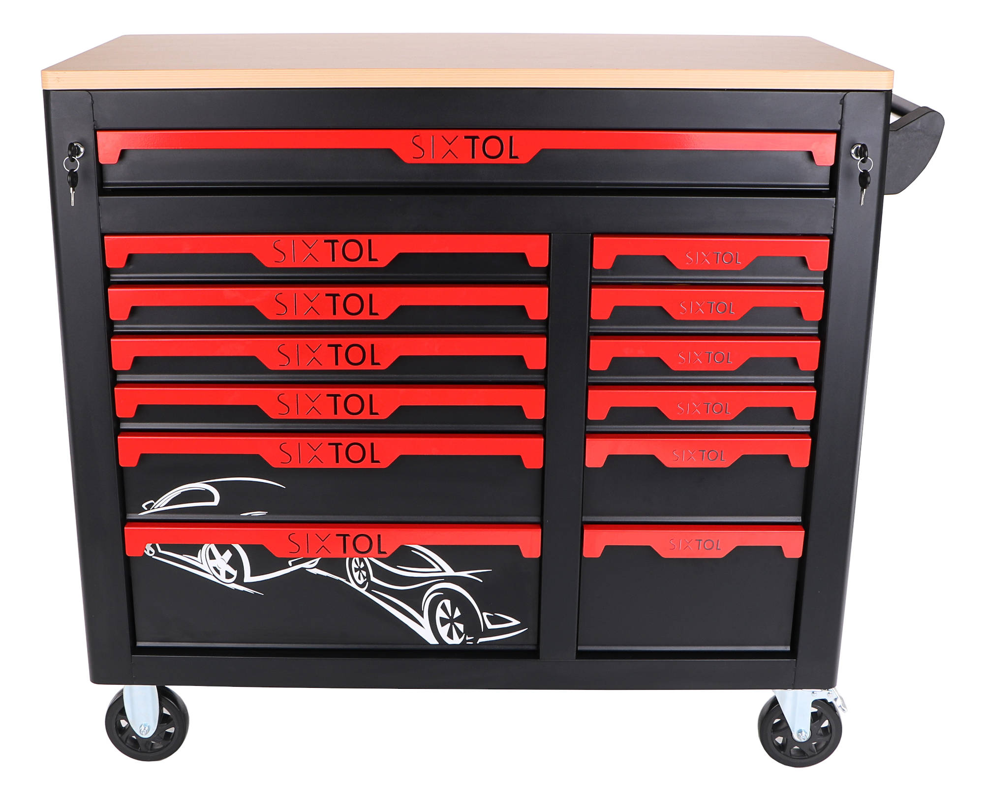 Szerszámos kocsi MECHANIC TROLLEY TITAN 1559, 13 fiók, 1559 db szerszám